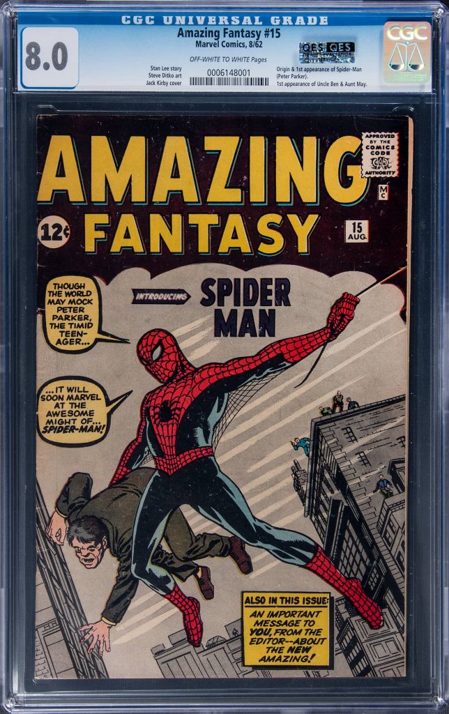 1962 Marvel Amazing Fantasy #15 (CGC 8.0)