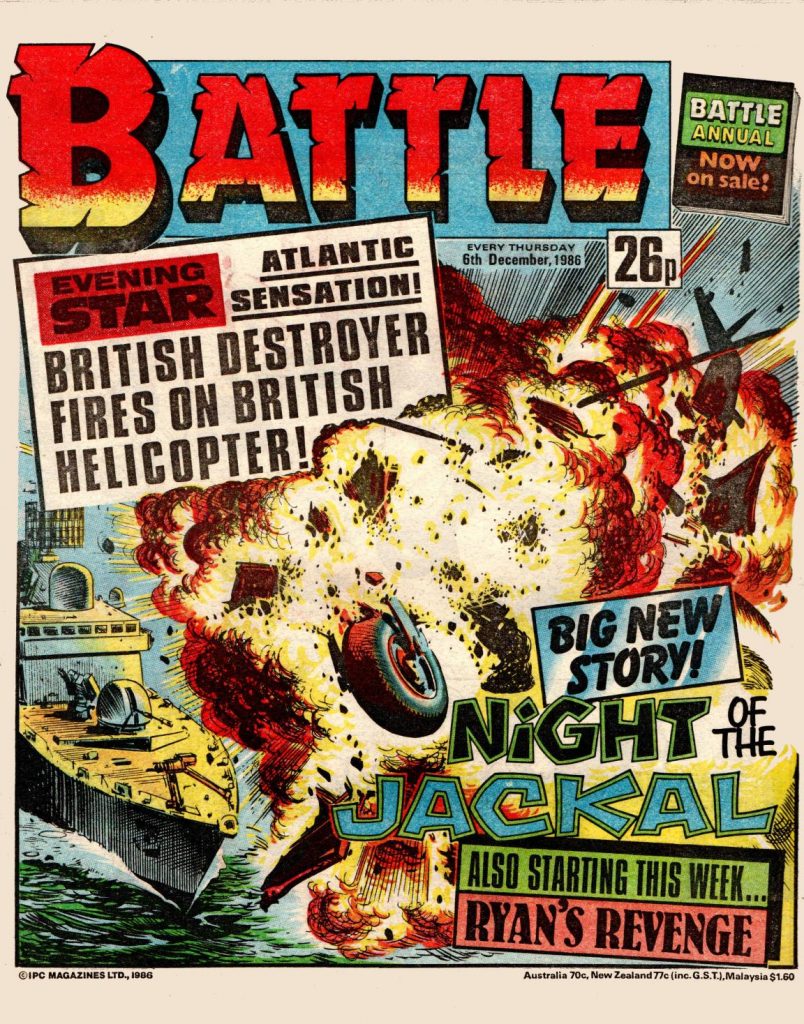 Battle cover dated 6th December 1986