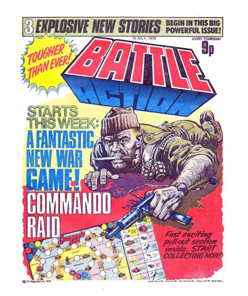 The cover of Battle-Action cover dated 15th July 1978, which made Garth Ennis a reader of the weekly comic