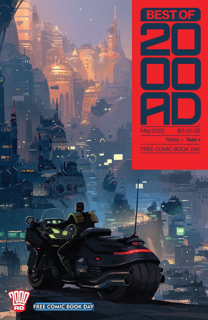 Best of 2000AD #0 (2022) - Free Comic Book Day Giveaway - cover by Ian McQue