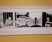 Foundling Museum - Superheroes, Orphans & Origins: 125 years in comics (2022) | Photo: Richard Sheaf - "Up in Flames" art by Woodrow Phoenix