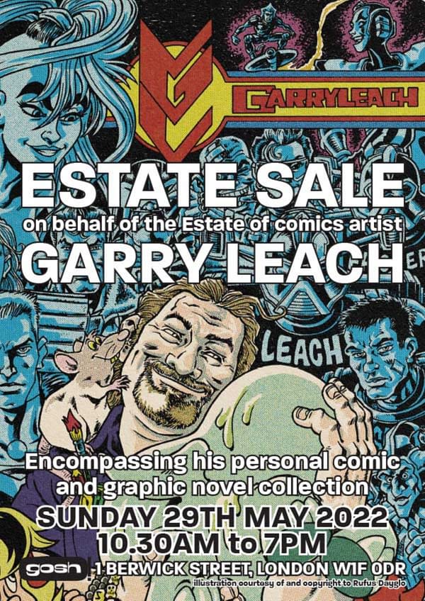 Gosh Comics Garry Leach's Estate Sale - Sunday 29th May 2022 - art by Rufus Dayglo
