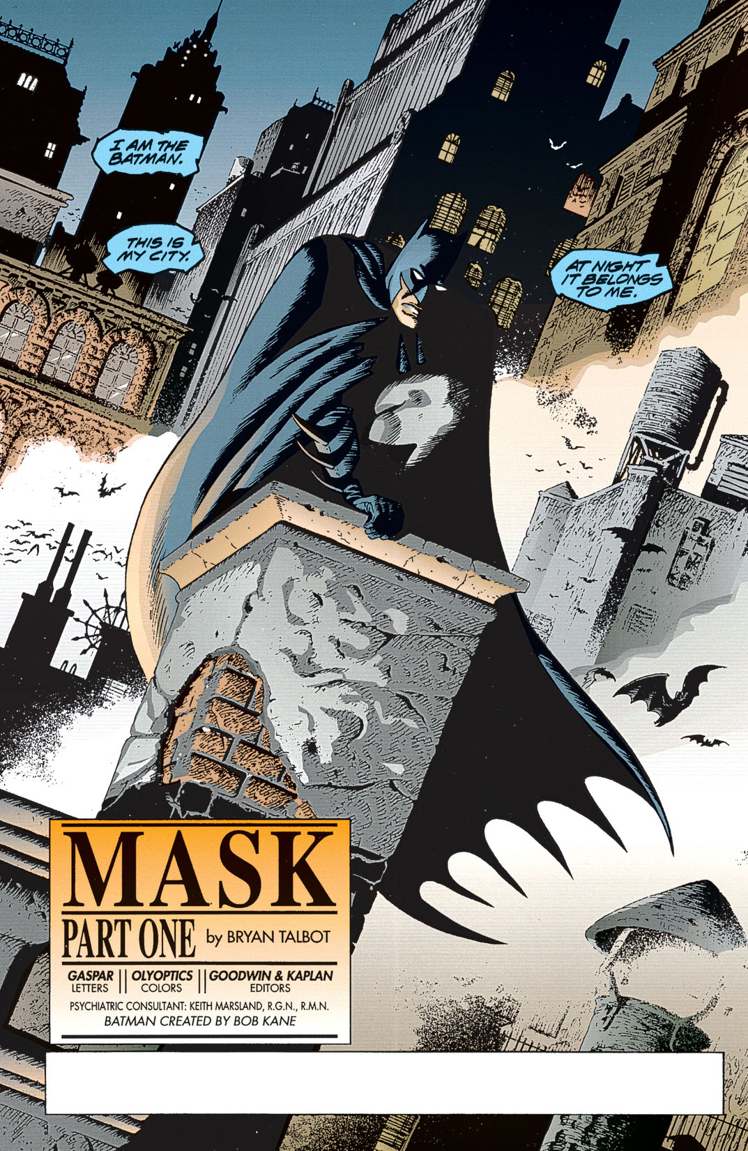 Batman: Legends of the Dark Knight #39 - cover by Bryan Talbot Sample Art