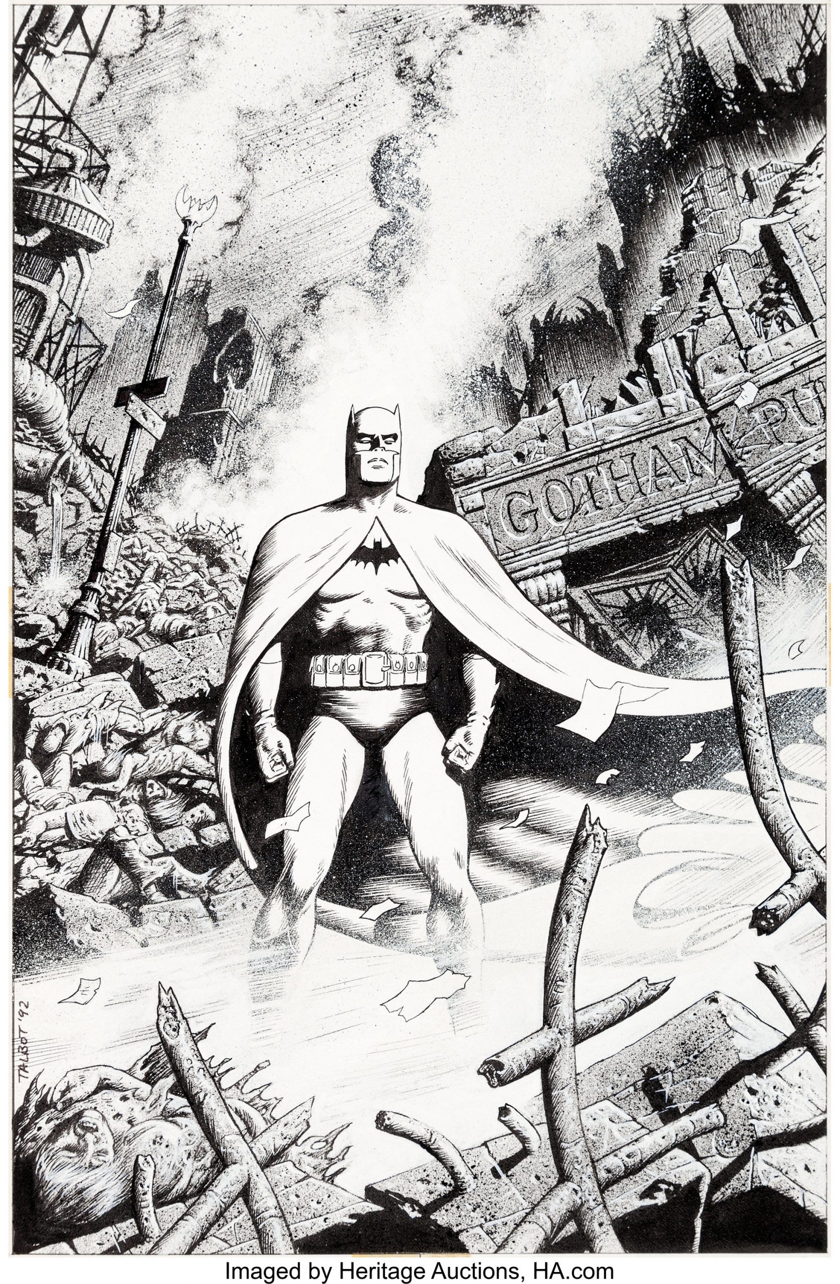 Batman: Legends of the Dark Knight #40 - cover art by Bryan Talbot