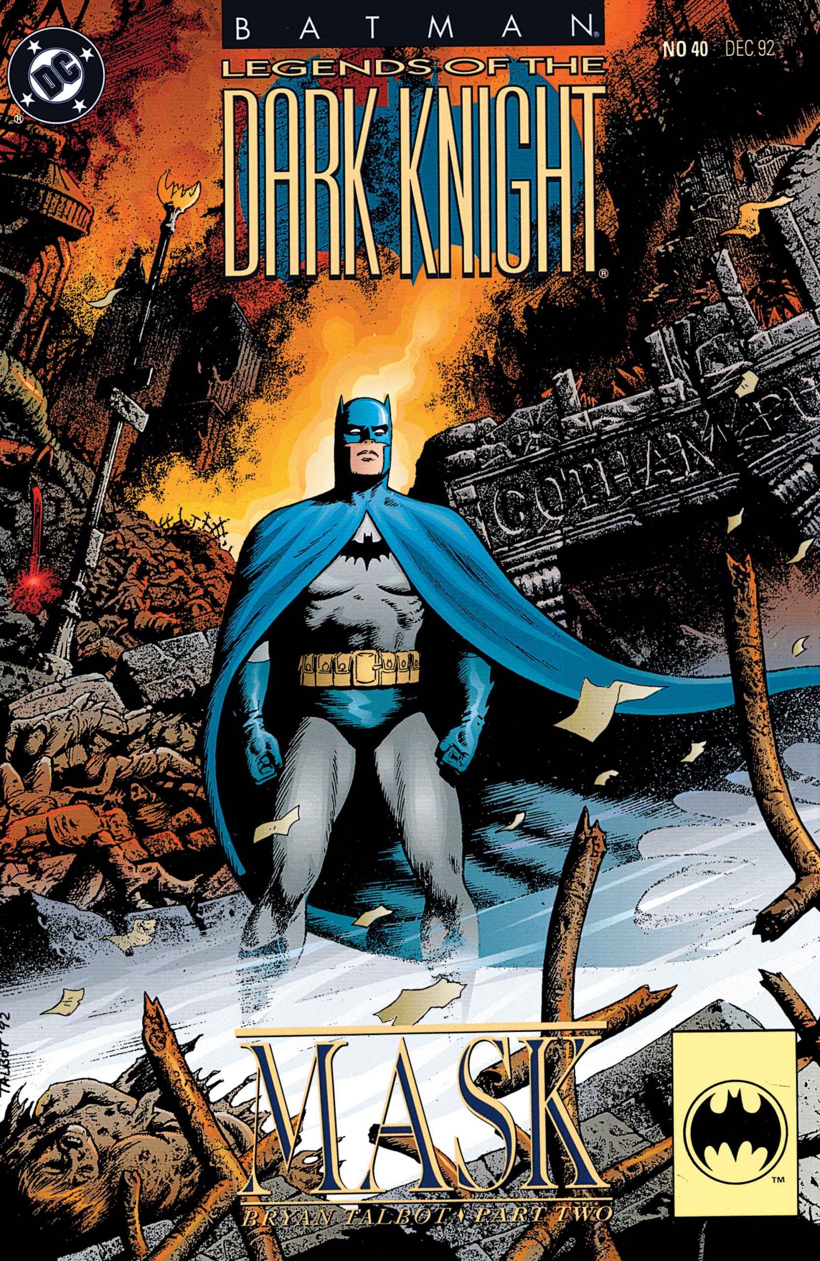 Batman: Legends of the Dark Knight #40 - cover by Bryan Talbot