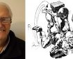Comic Artist Peter Foster and "Billy the Cat", for Buddy