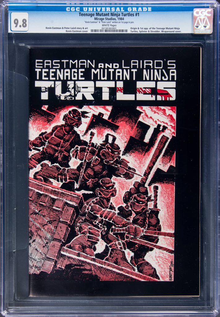 1984 Mirage Studios Teenage Mutant Ninja Turtles TMNT #1 First Print Promotional Copy, signed by creators Pete Laird and Kevin Eastman (CGC 9.8)