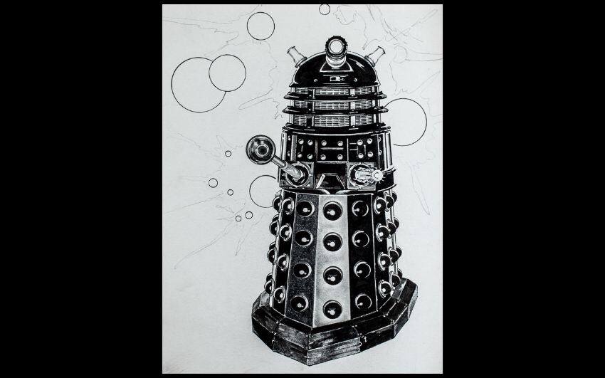 Dalek art by Paul Crompton