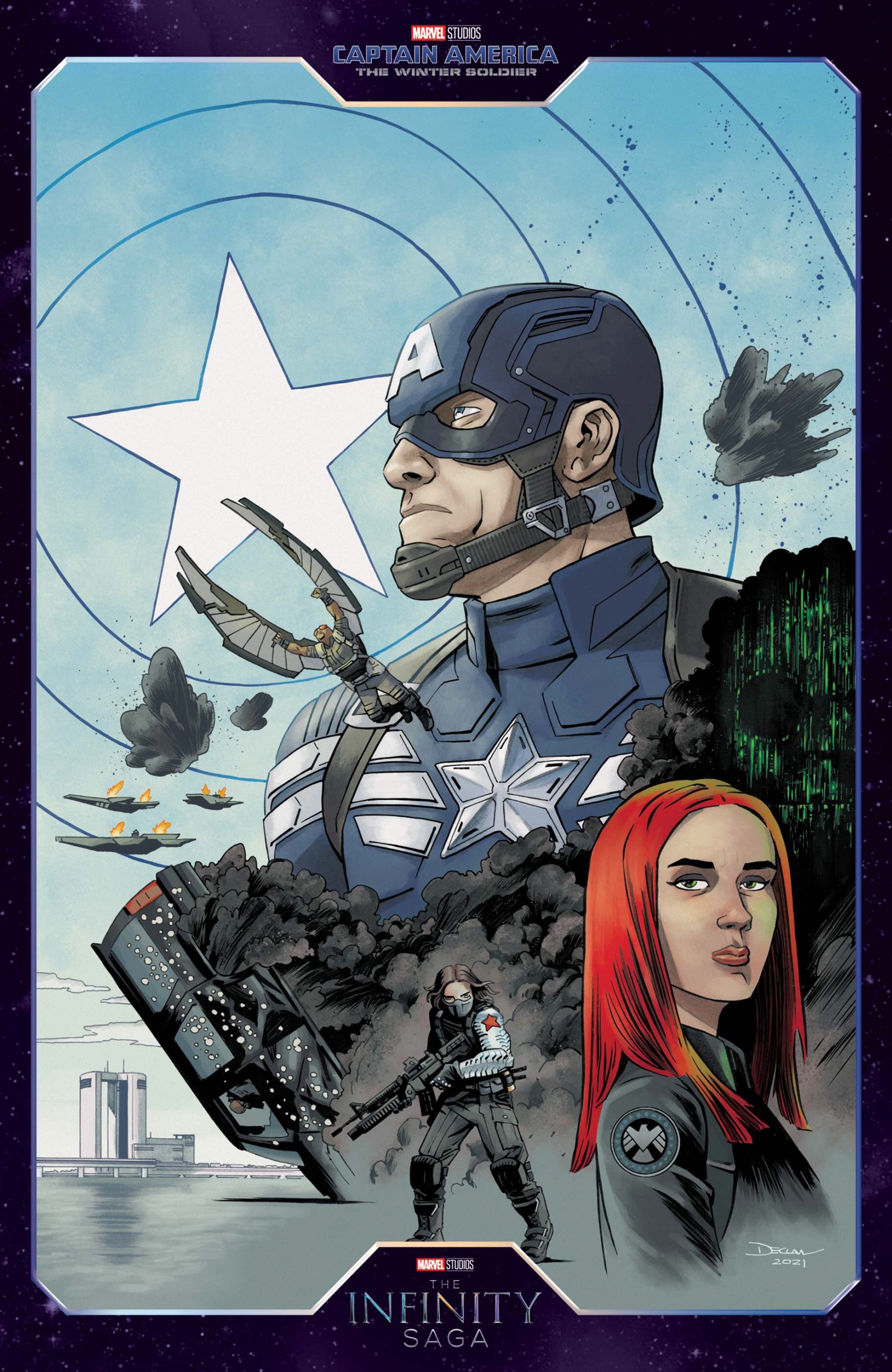 Captain Carter #1 - Cover D Variant Declan Shalvey Infinity Saga Phase 2 Cover