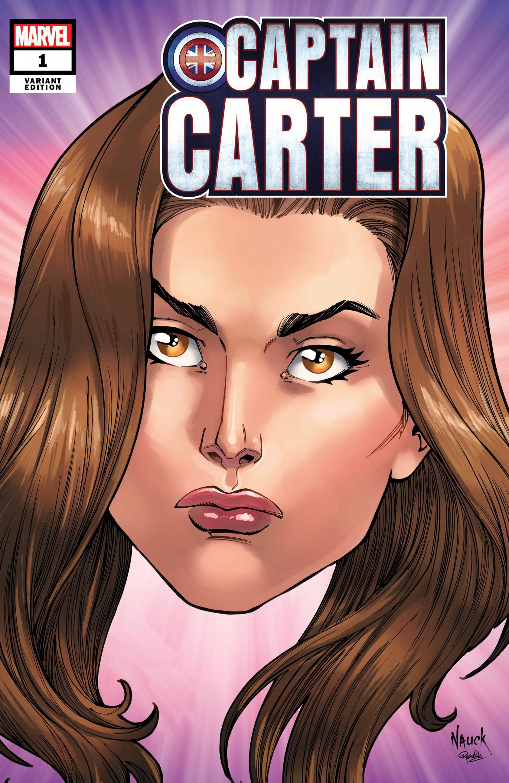 Captain Carter #1 - Cover E Variant Todd Nauck Headshot Cover