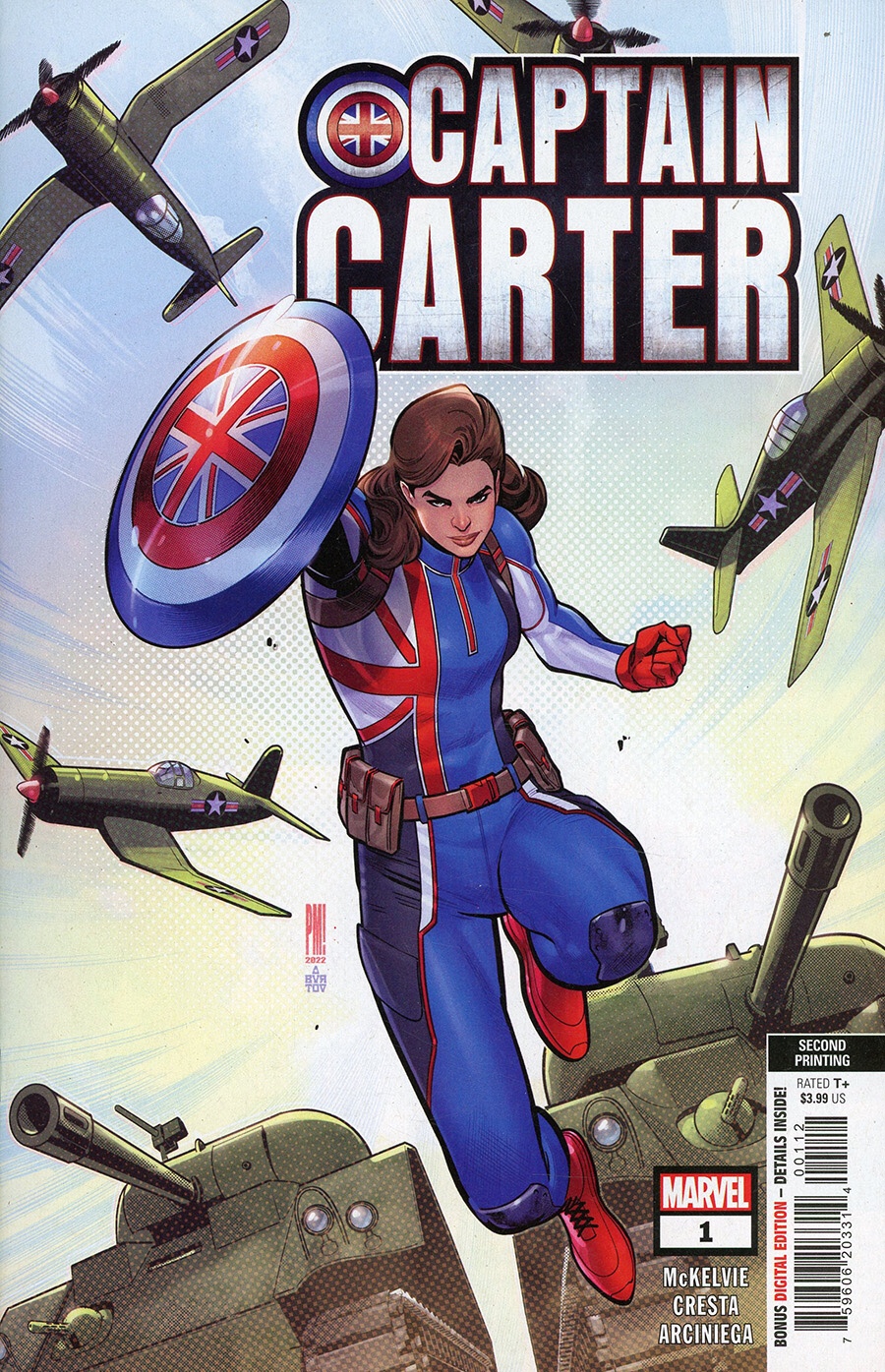 Captain Carter #1 - Cover H 2nd Ptg Paco Medina Variant Cover
