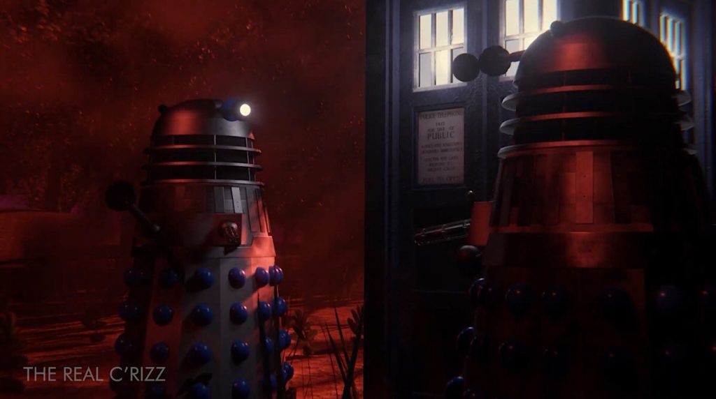 The opening scene of the Daleks' Master Plan, episode, "Day of of Armageddon", recreated by “The Real C'rizz”