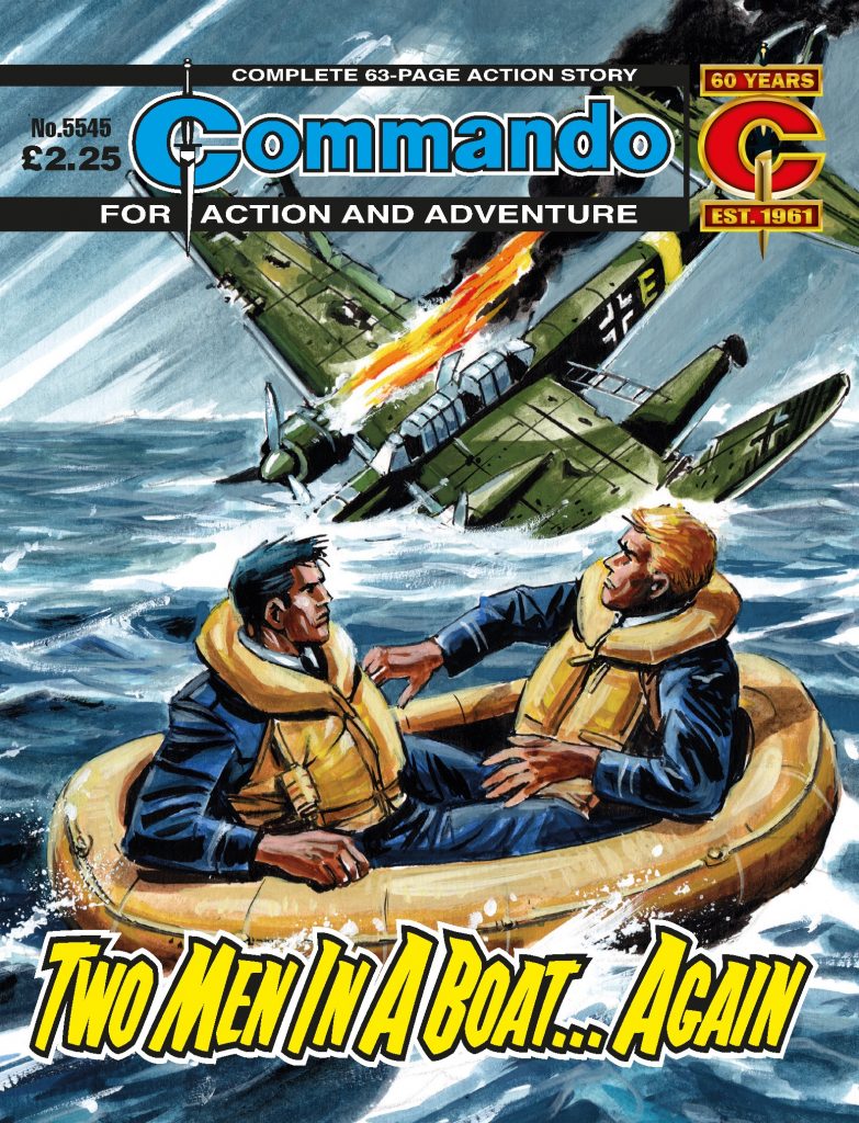 Commando 5545: Action and Adventure: Two Men in A Boat… Again - cover by Carlos Pino