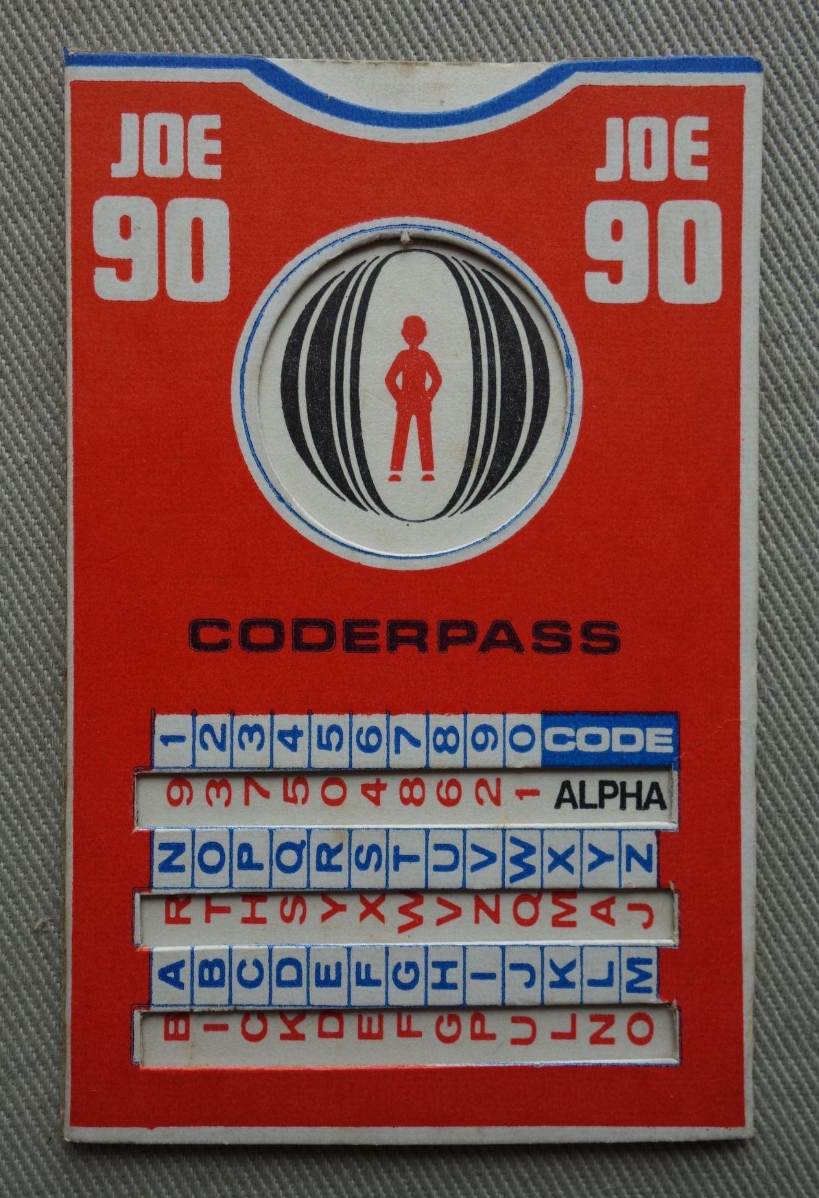 Joe 90: Top Secret Free Gift, a Coderpass, from No. 2, cover dated 25th January 1969