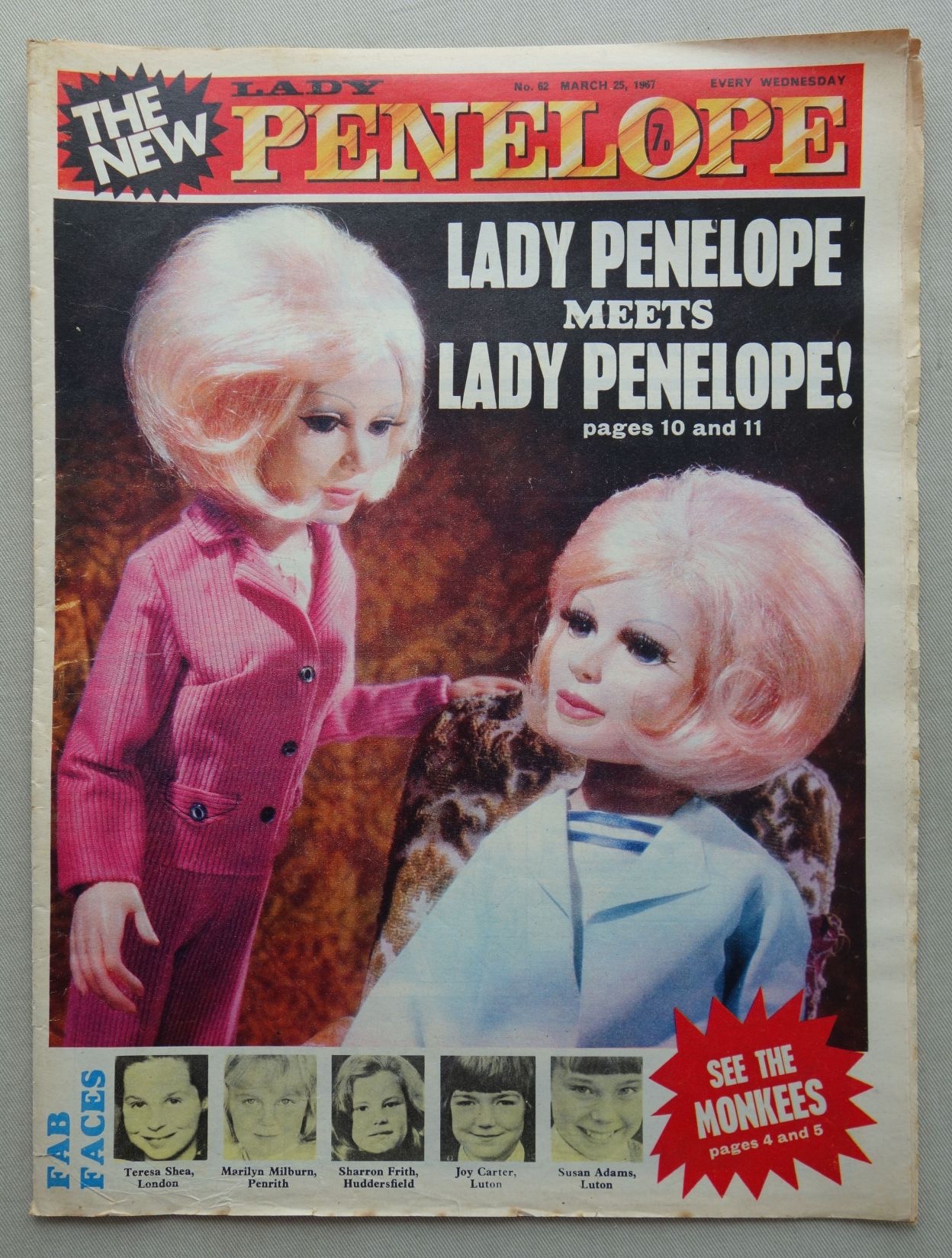 Lady Penelope No. 62, cover dated 25th March 1967