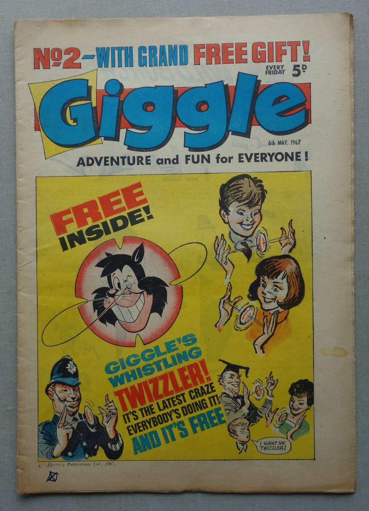 Giggle No. 2 cover dated 6th May 1967