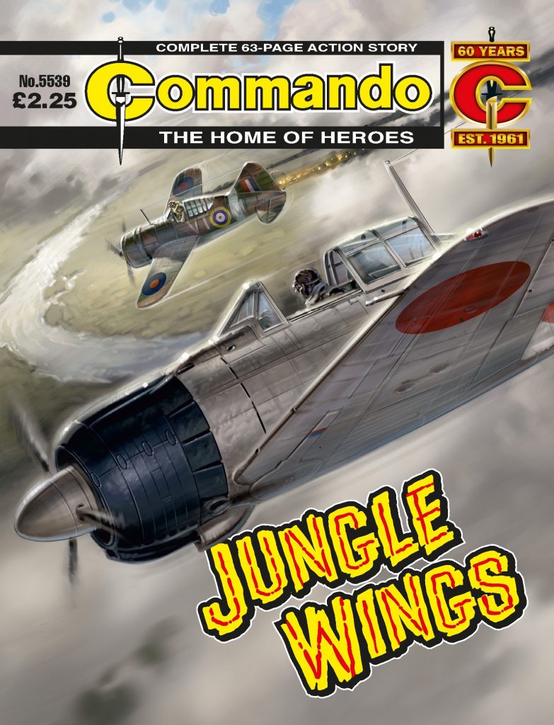 Commando 5539 - Home of Heroes: Jungle Wings - Cover by Mark Harris