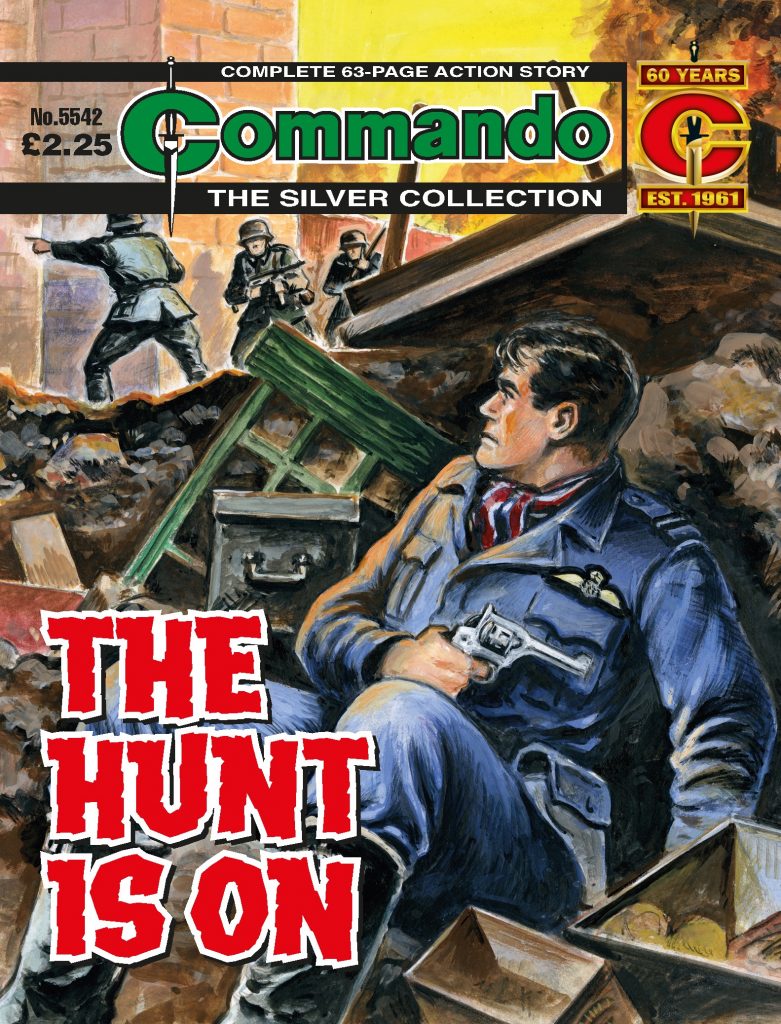 Commando 5542 - Silver Collection: The Hunt is on! - Cover by Philpott