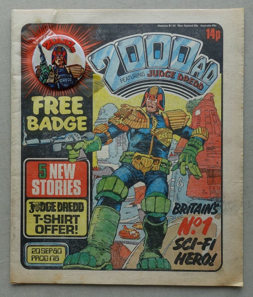 2000AD Prog 178 - cover dated Sep 20 1980, with Free Gift Badge