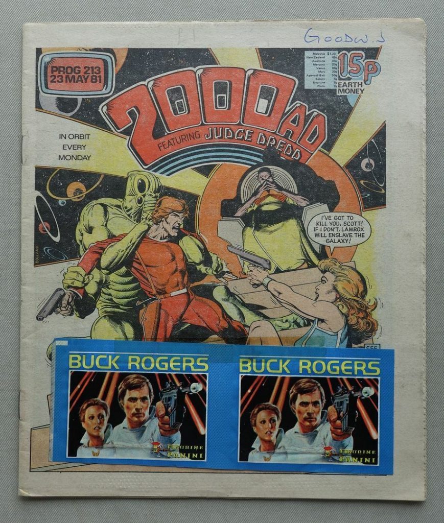 2000AD Prog 213 - cover dated May 23 1981, with Free Gift Buck Rogers Stickers