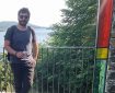 Lebanese comic artist Bernard Hage in Bowness-on-Windermere