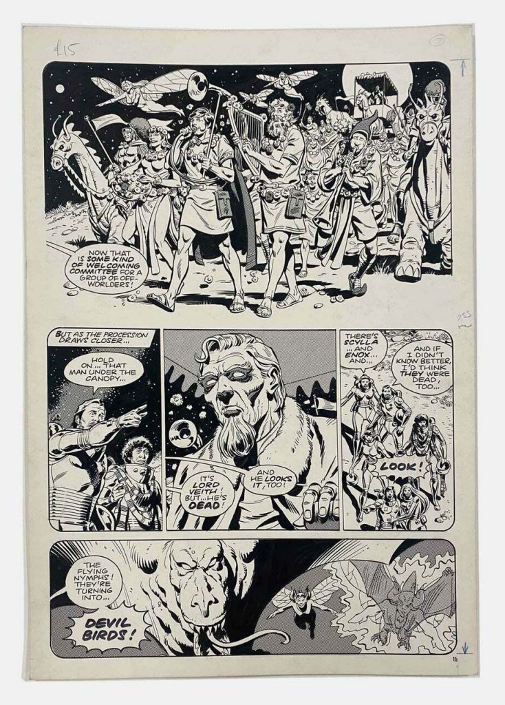 Dave Gibbons Original Art for Marvel's Doctor Who Monthly #47 page 15 1980