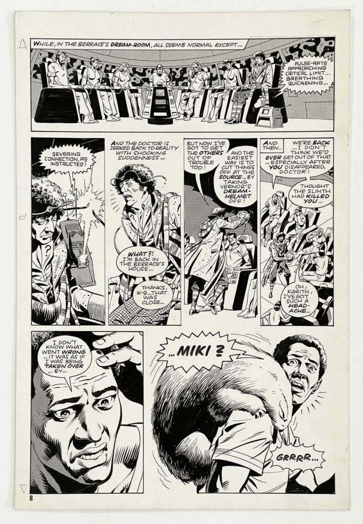 Dave Gibbons Original Art for Marvel's Doctor Who Monthly #48 page 8 1981