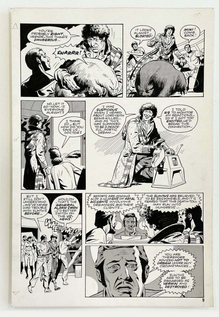 Dave Gibbons Original Art for Marvel's Doctor Who Monthly #48 page 9 1981