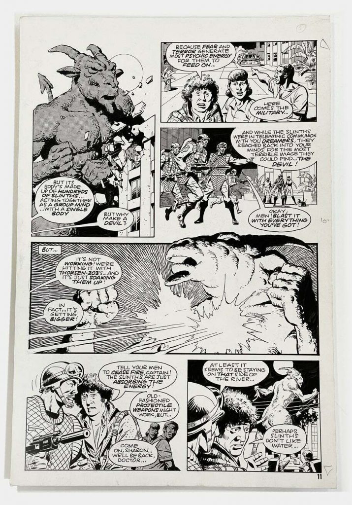 Dave Gibbons Original Art for Marvel's Doctor Who Monthly #48 page 11 1981