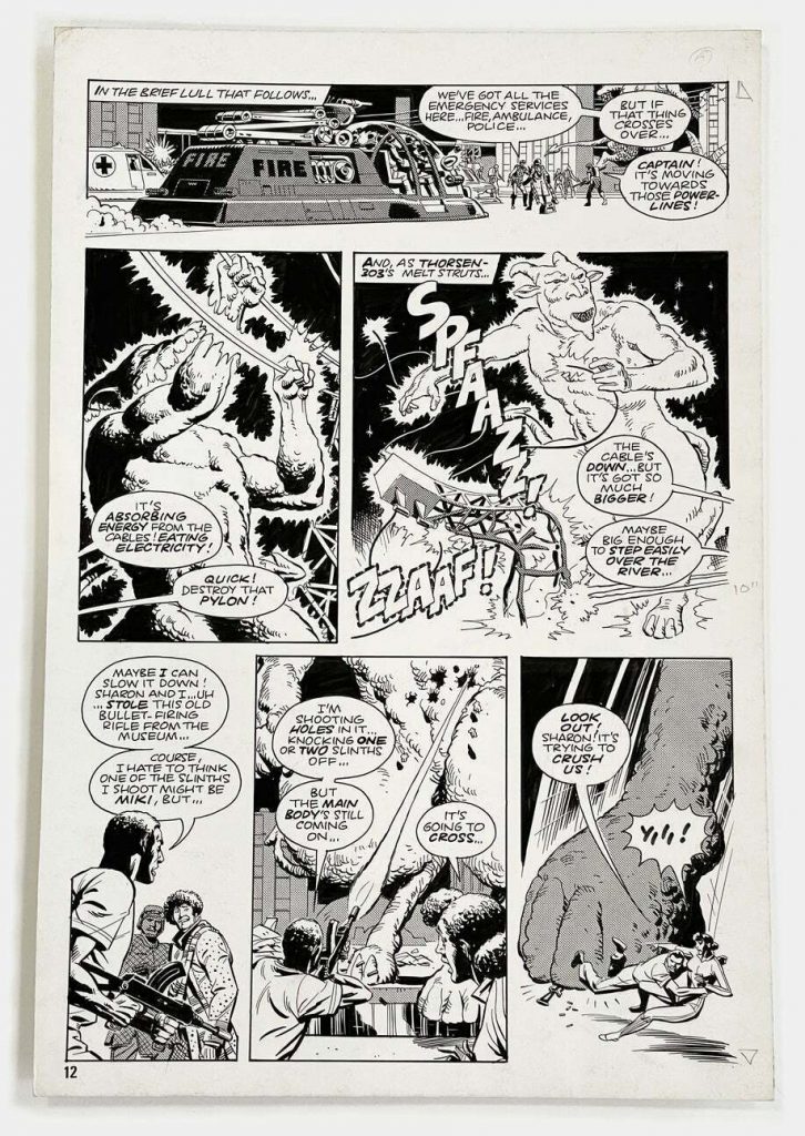 Dave Gibbons Original Art for Marvel's Doctor Who Monthly #48 page 12 1981