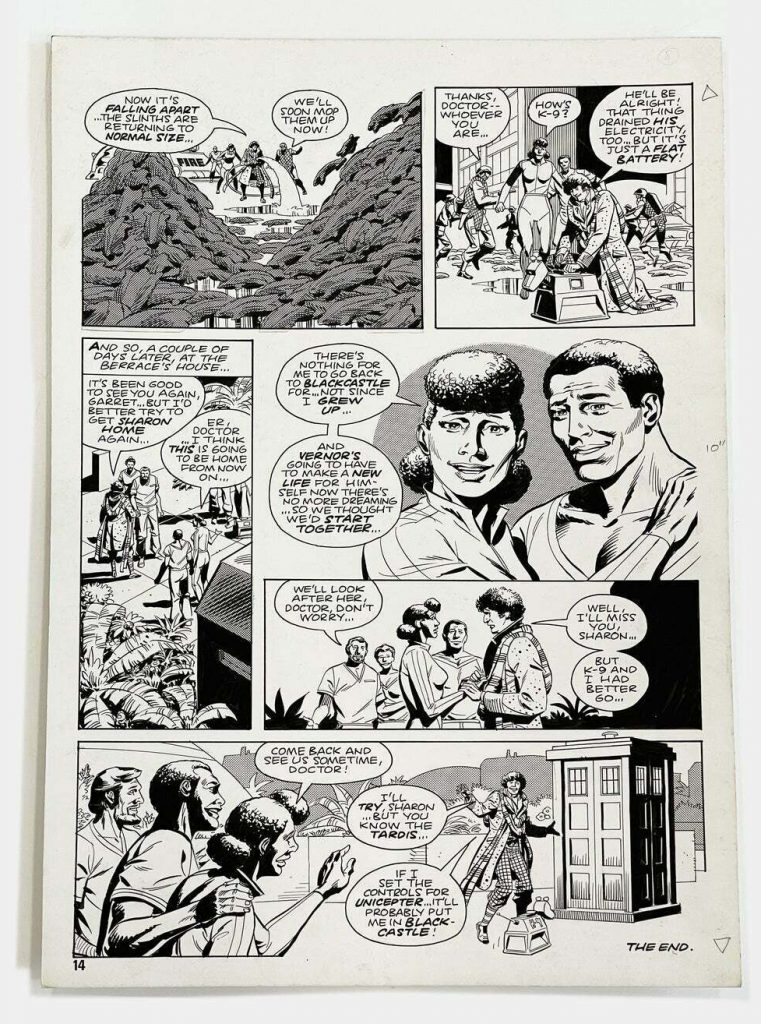 Dave Gibbons Original Art for Marvel's Doctor Who Monthly #48 page 14 1981