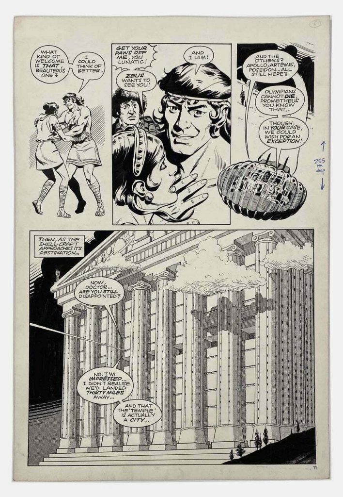 Dave Gibbons Original Art for Marvel's Doctor Who Monthly #49 page 11 1981