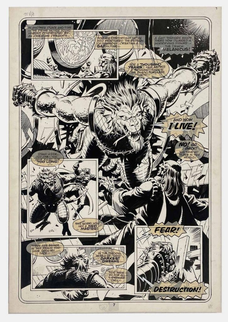 Dave Gibbons Original Art for Marvel's Doctor Who Monthly #61 page 13 1982