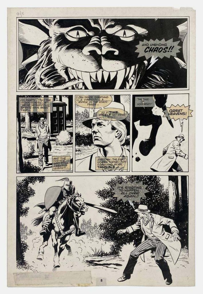 Dave Gibbons Original Art for Marvel's Doctor Who Monthly #61 page 14 1982