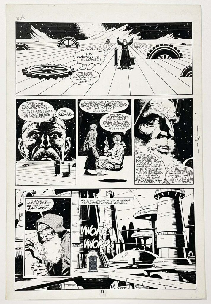 Dave Gibbons Original Art for Marvel's Doctor Who Monthly #62 page 11 1982