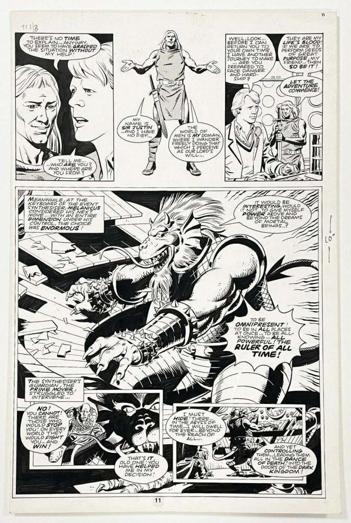 Dave Gibbons Original Art for Marvel's Doctor Who Monthly #62 page 9 1982