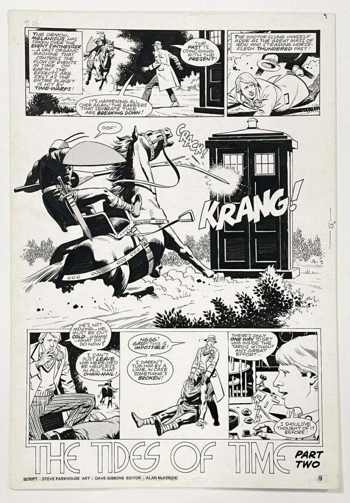 Dave Gibbons Original Art for Marvel's Doctor Who Monthly #62 page 7 1982
