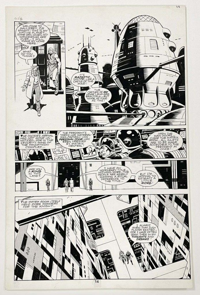 Dave Gibbons Original Art for Marvel's Doctor Who Monthly #62 page 12 1982