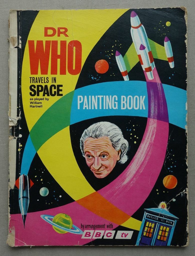 Doctor Who Travels in Space Painting Book 1966