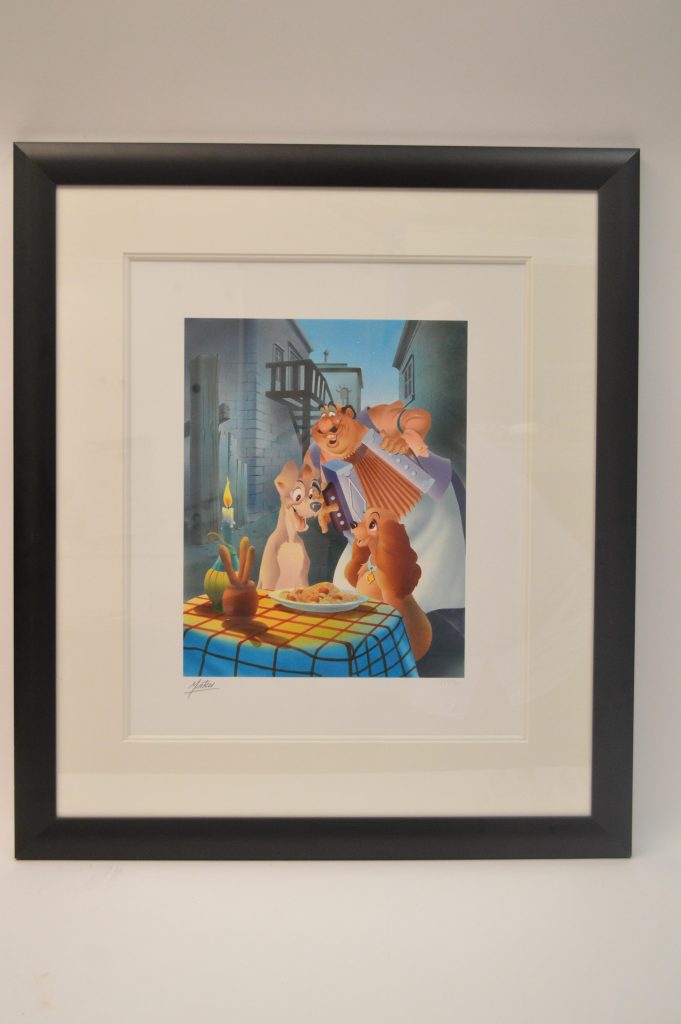 "This Beautiful Night" - Walt Disney Art Classics limited edition giclee print from Lady and the Tramp (1999), signed by Francesc Mateu