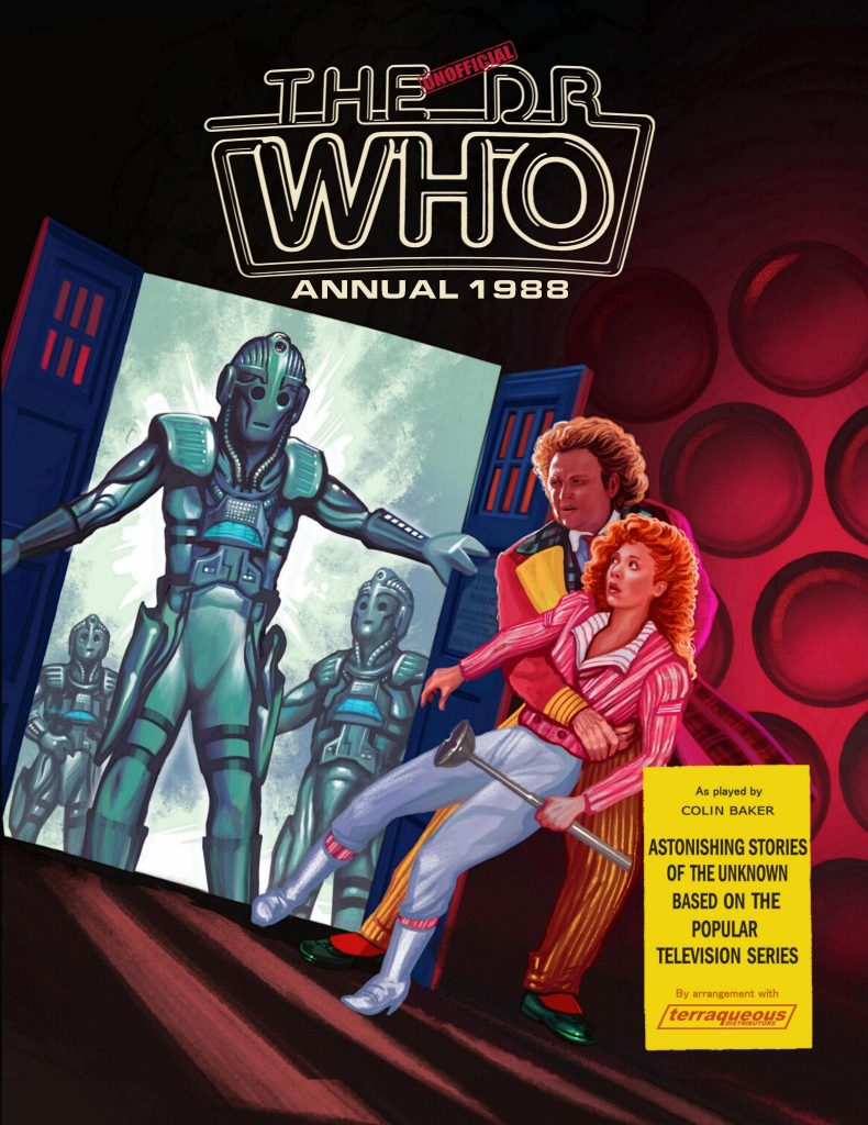 The Unofficial Dr Who Annual 1988 - cover by Daryl Joyce