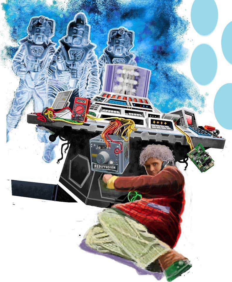 The Unofficial Dr Who Annual 1988 - Sample Art by Danny Cushion
