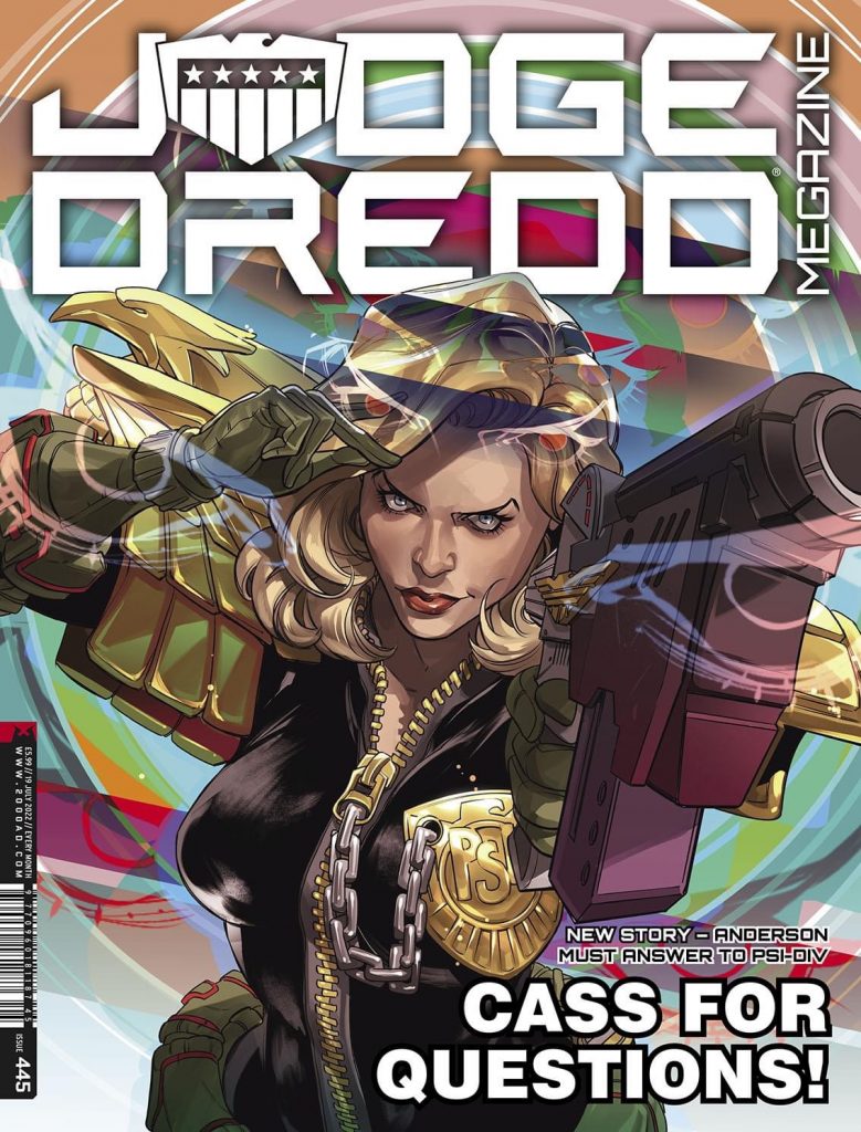 Judge Dredd Megazine 445 - cover by Rachael Stott