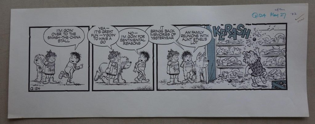 The Perishers comic strip 27/5/1982 Q124 by Dennis Collins