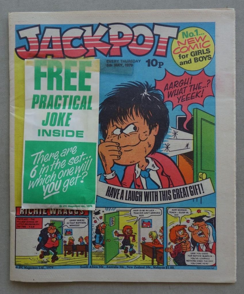 Jackpot No. 1, cover dated 5th May 1979, with Free Gift - a joke Bar of Soap