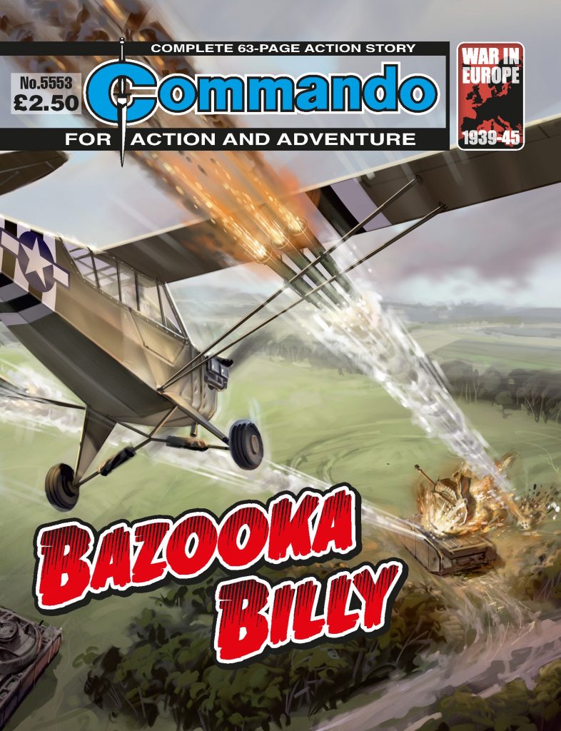 Commando 5553: Action and Adventure - Bazooka Billy - cover by Mark Harris