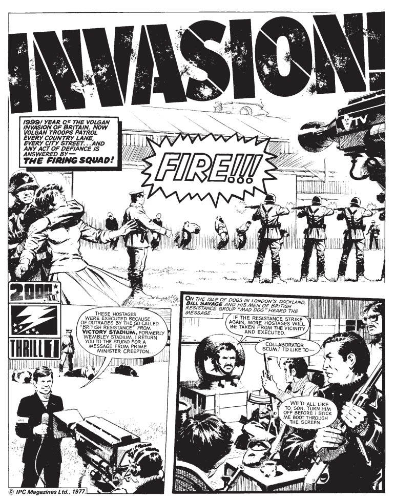 45 Years of 2000 AD - The Best of Gerry Finley-Day - Invasion - art by  Ian Kennedy