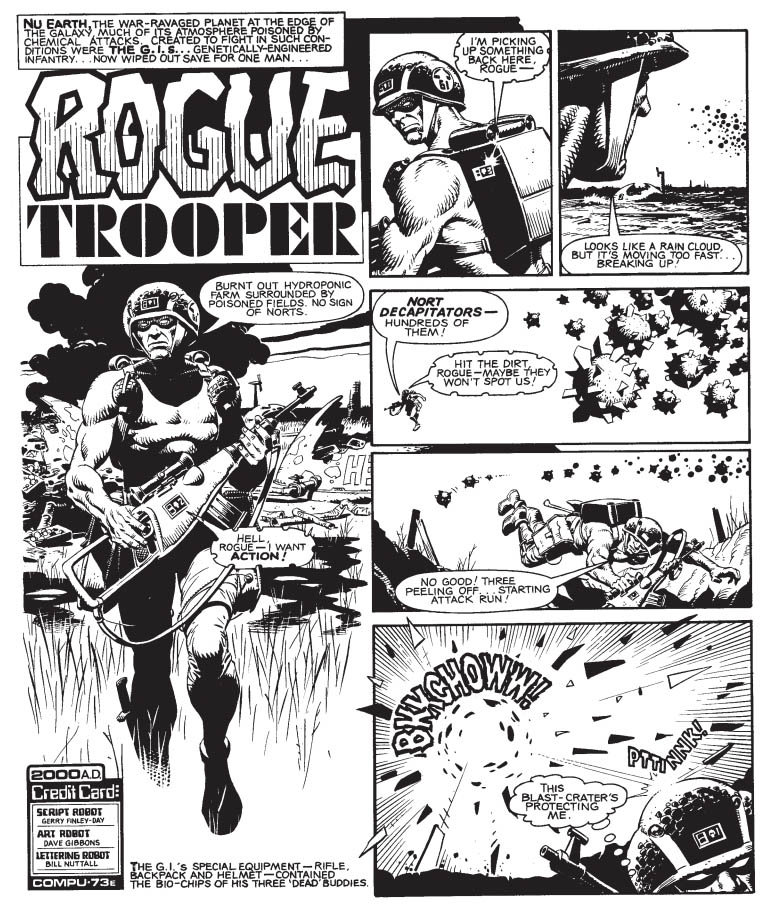 45 Years of 2000 AD - The Best of Gerry Finley-Day - Rogue Trooper - art by Dave Gibbons