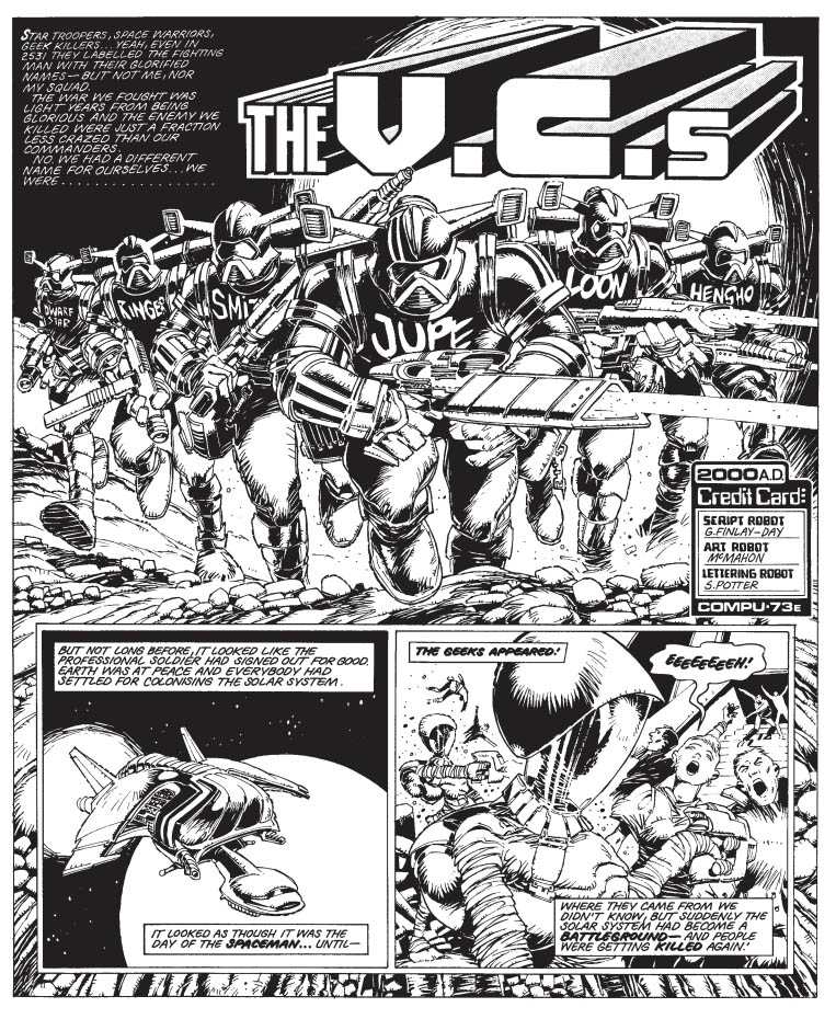 45 Years of 2000 AD - The Best of Gerry Finley-Day - The VCs - art by Mick McMahon