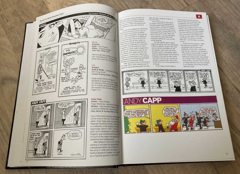 The A to Z of British Newspaper Strips by Paul Hudson - Sample Spread
